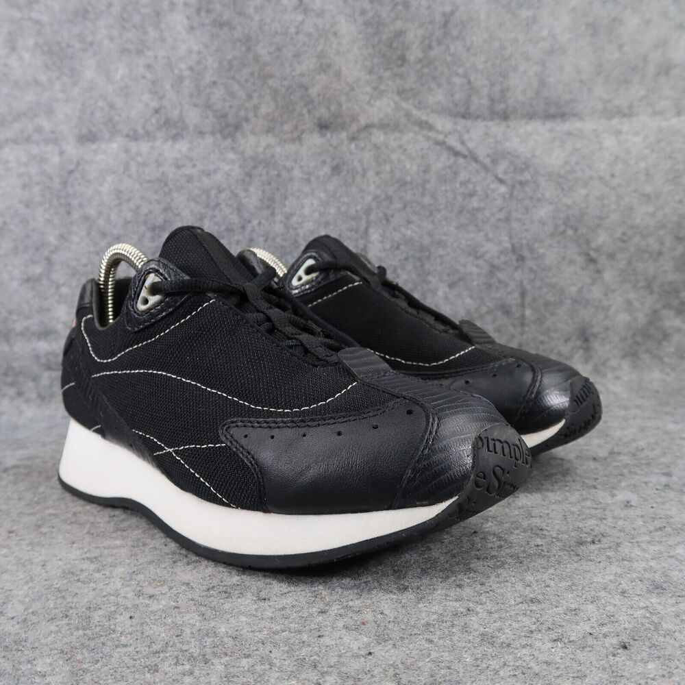 Simple Shoes Womens 7 Sneakers Fashion Lifestyle Leather Comfort Classic Black